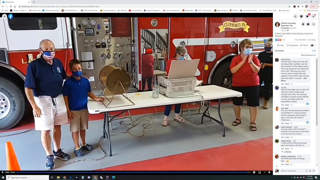 Live Streaming of Clifford Cash fundraiser for Clifford Firehall