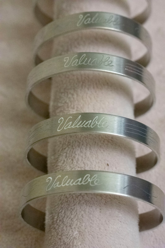 Product photography of silver bracelets